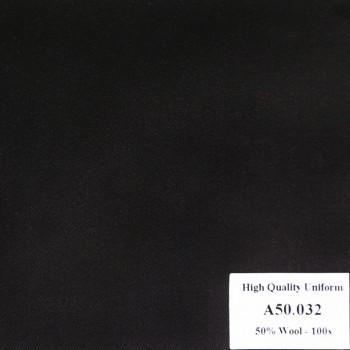 Vải May Đồng Phục Áo Vest Công Sở Màu Đen A50.032
